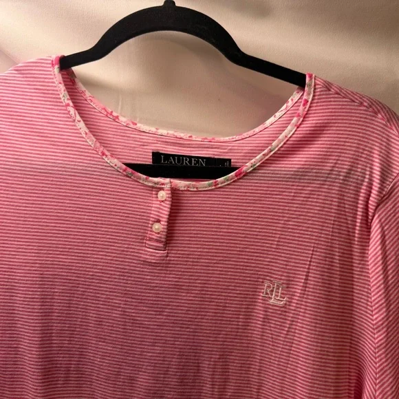 Ralph Lauren Striped Pink Pajama Set - Picture 2 of 13